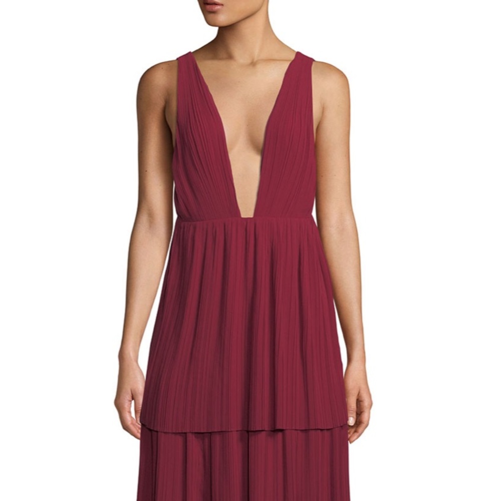 NEW Fame & Partners Plunge Gown